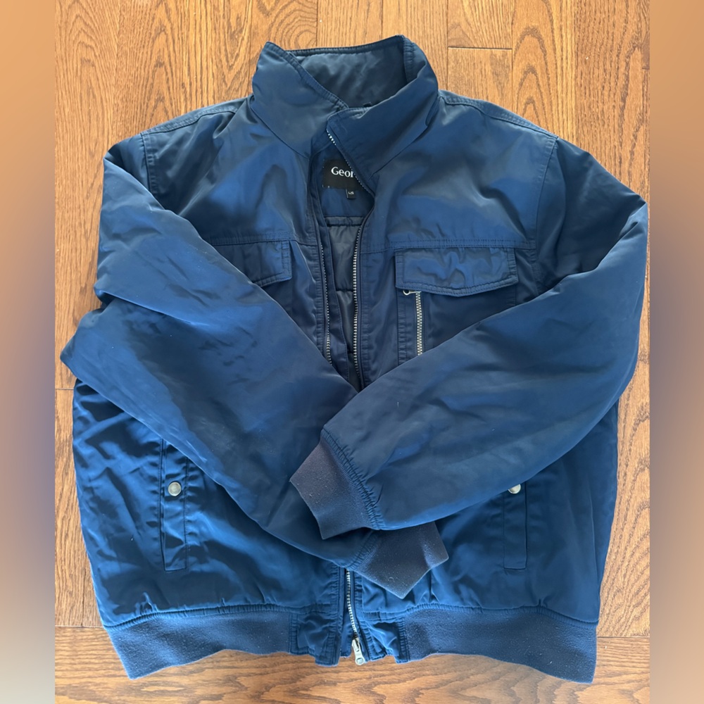 George Men's Navy Bomber Jacket